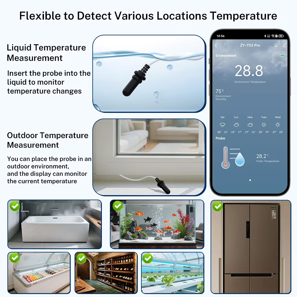 External Waterproof Probe Temp - Digital Hygrometer Probe ulasan dan harga
