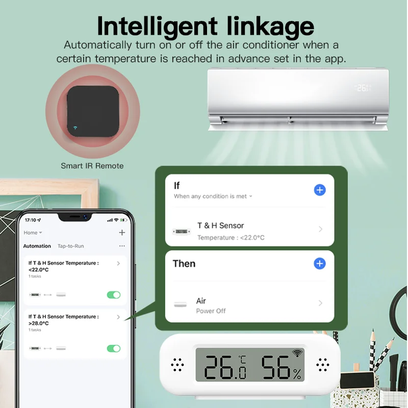 Tuya Zigbee 3.0 Mini Temperatu - Digital Hygrometer Probe ulasan dan harga