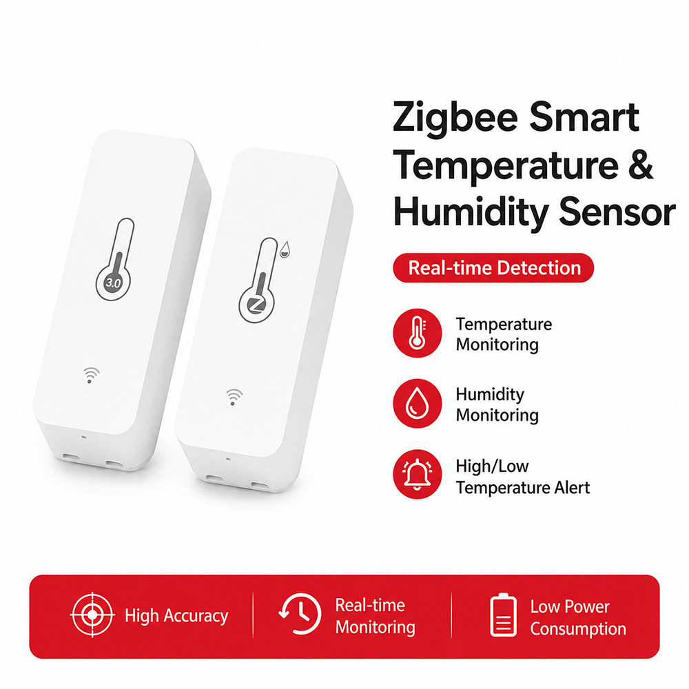 Zigbee Temperature Humidity Se - Digital Hygrometer Probe ulasan dan harga