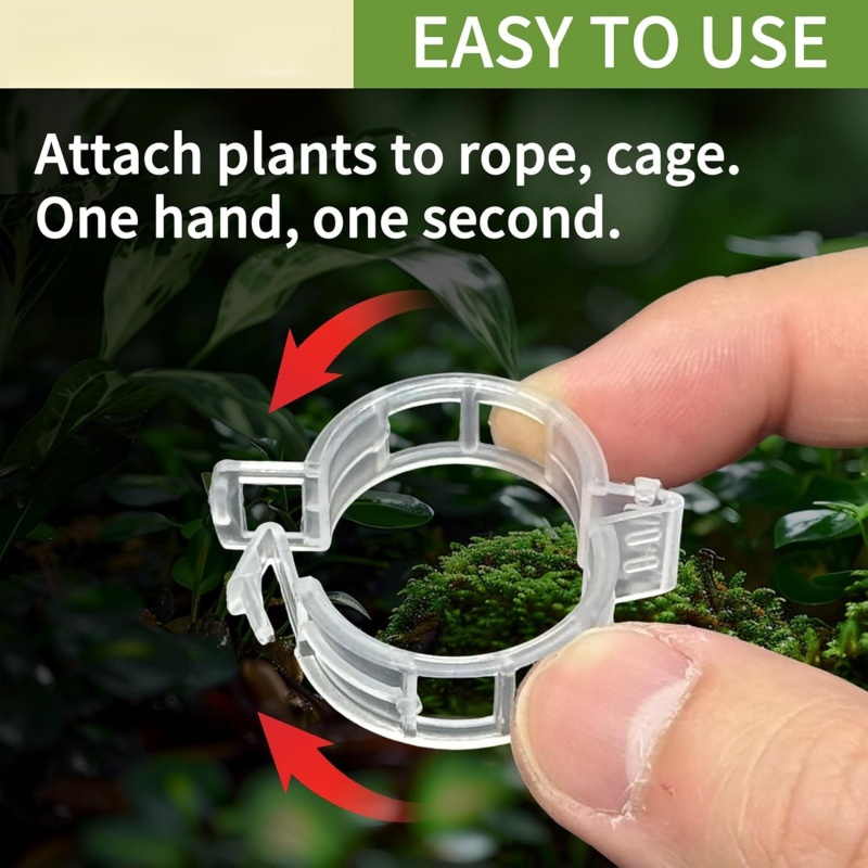 500Pcs Plastic Plant Support C - Vine Climbing Plastic ulasan dan harga